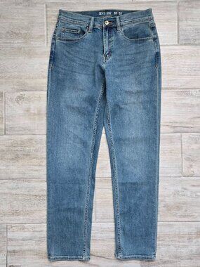 Devil Dog Dungarees Athletic Fit Stretch Denim Jeans Mens Medium Wash 30W 32L